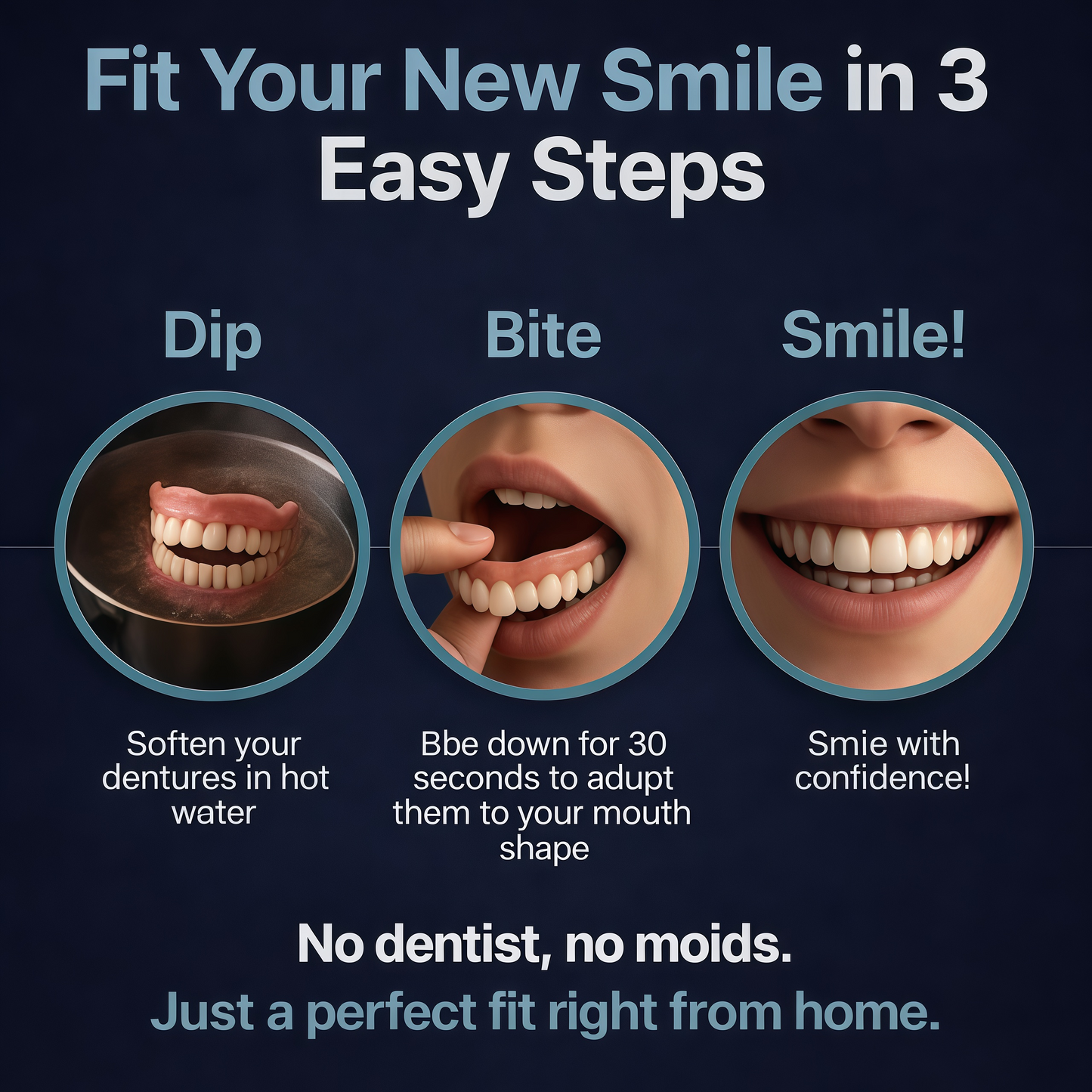 2026🏆✨LAST DAY SALE 70% OFF🔥 Newly upgraded second-generation DarkFairy™ complete dentures