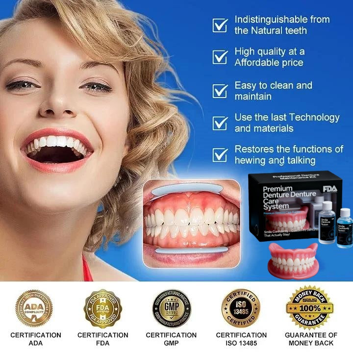 -🦷HazyGalaxy™ Custom-Fit Functional Dentures — Up to 70% OFF for a More Confident Smile!