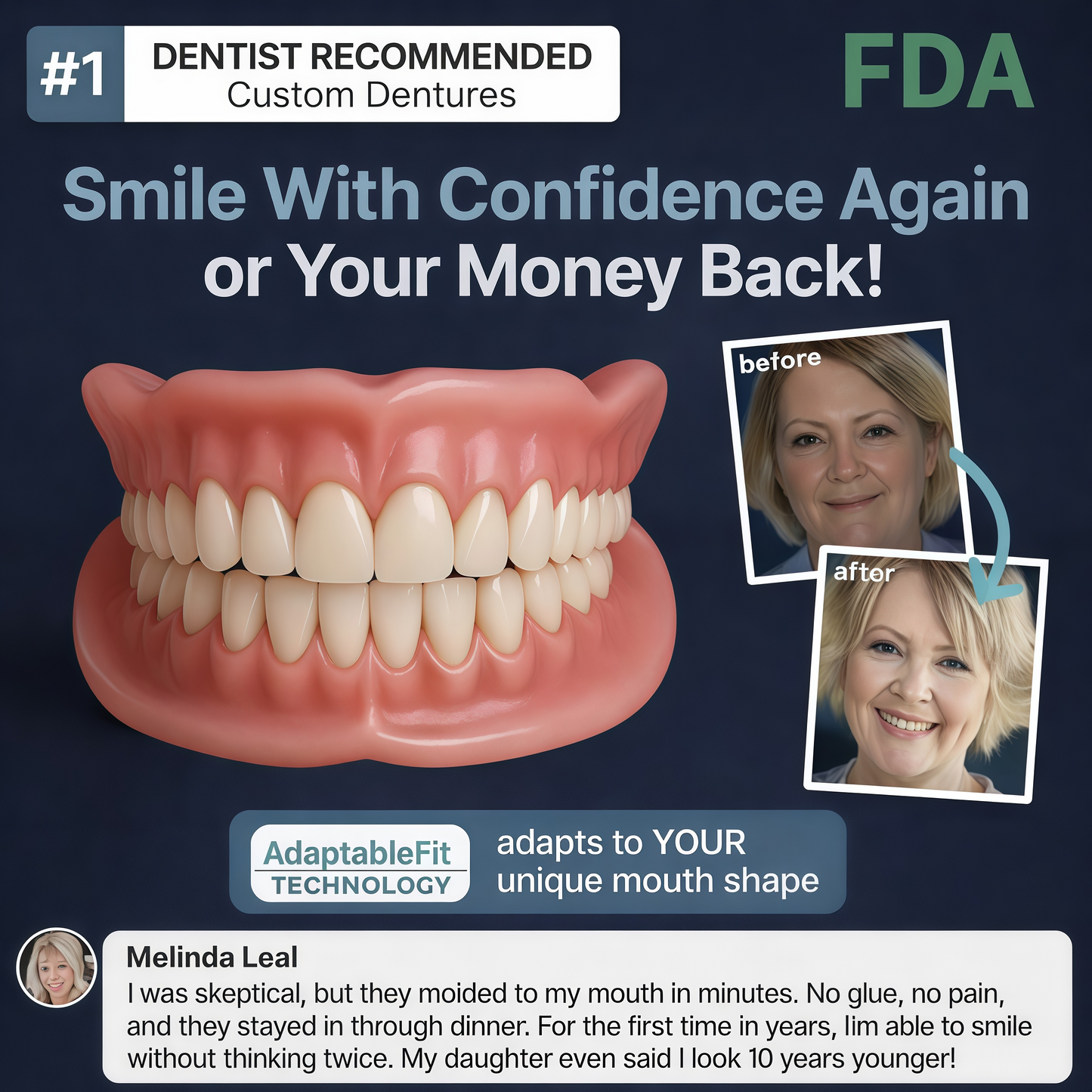 2026🏆✨LAST DAY SALE 70% OFF🔥 Newly upgraded second-generation DarkFairy™ complete dentures