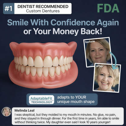 2026🏆✨LAST DAY SALE 70% OFF🔥 Newly upgraded second-generation DarkFairy™ complete dentures