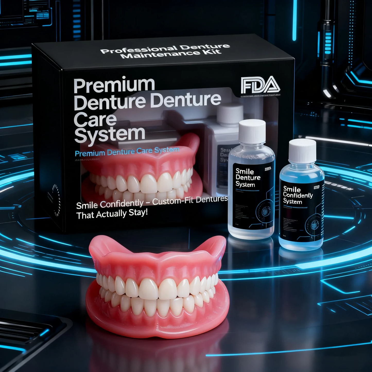 -🦷HazyGalaxy™ Custom-Fit Functional Dentures — Up to 70% OFF for a More Confident Smile!