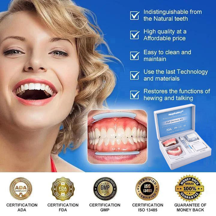 --🦷 HazyGalaxy™ Custom-Fit Dentures ⏰ ENDS TODAY   70% OFF | Smile with Confidence