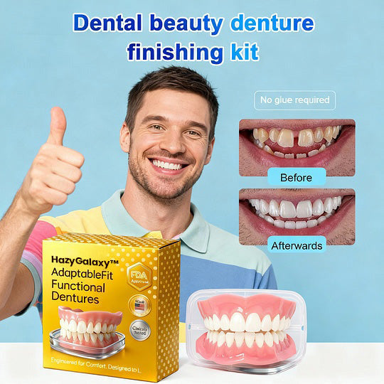 2🔥HazyGalaxy™ Soft Silicone Carbon Ceramic Teeth, Strong and White – Natural Look, Comfortable Fit