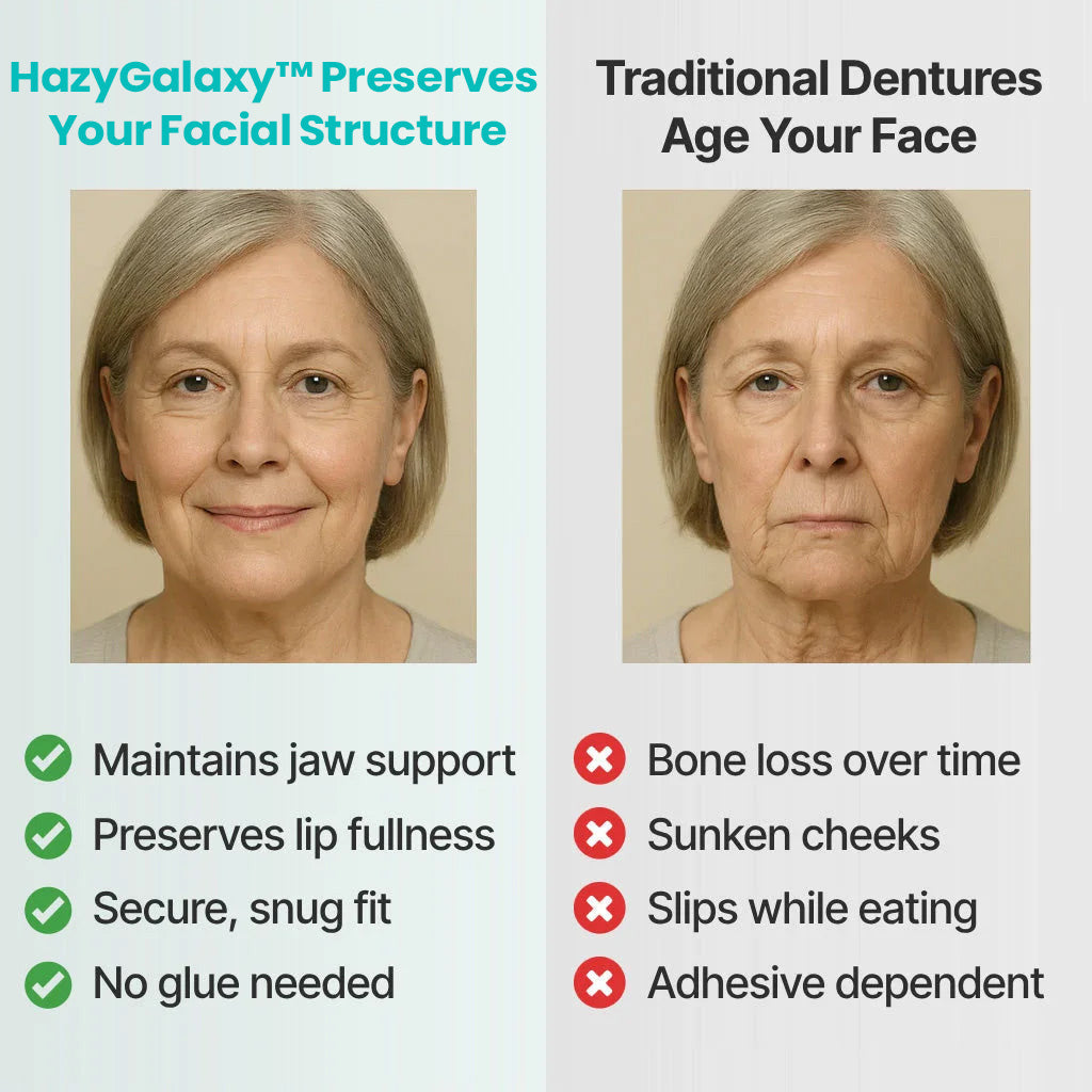 🦷HazyGalaxy™ Custom-Fit Functional Dentures — Made in the USA, Certified, Up to 70% OFF for a More Confident Smile!