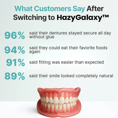 🦷HazyGalaxy™ Custom-Fit Functional Dentures — Made in the USA, Certified, Up to 70% OFF for a More Confident Smile!